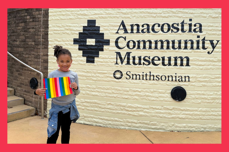 Liv in front of the Anacostia Community Museum