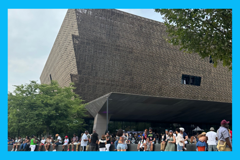 outside view of the National Museum of African American History and Culture