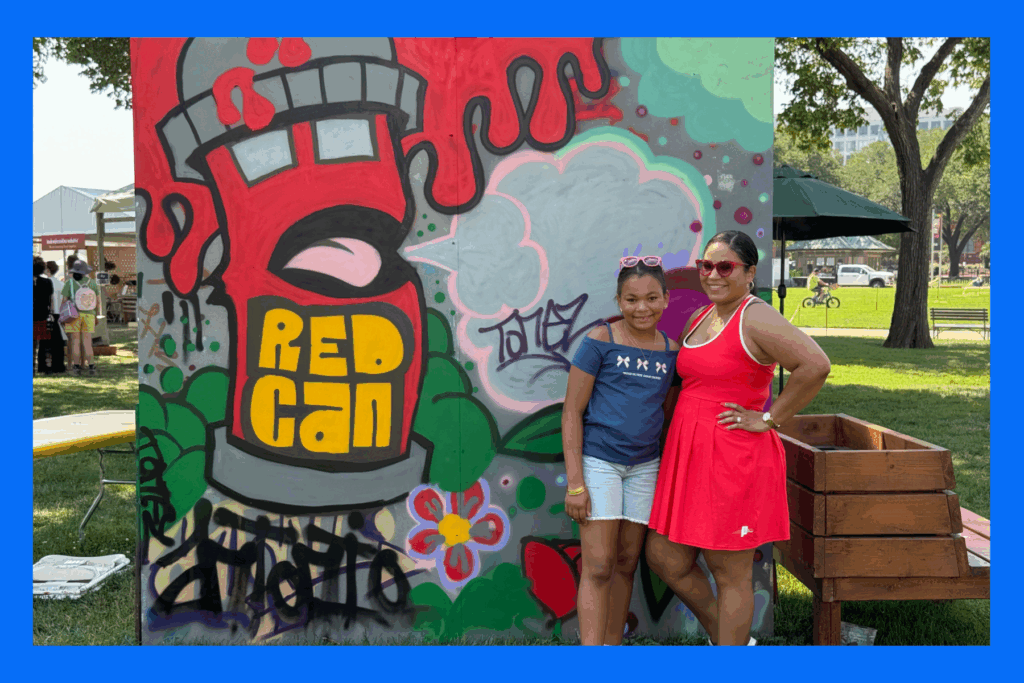 Sarah and Liv at the Smithsonian Folklife Festival
