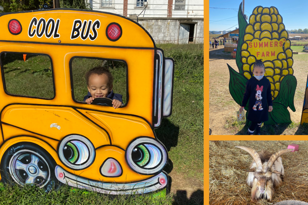 Family-friendly play areas and fall festival attractions at Summers Farm in Middletown, Maryland.