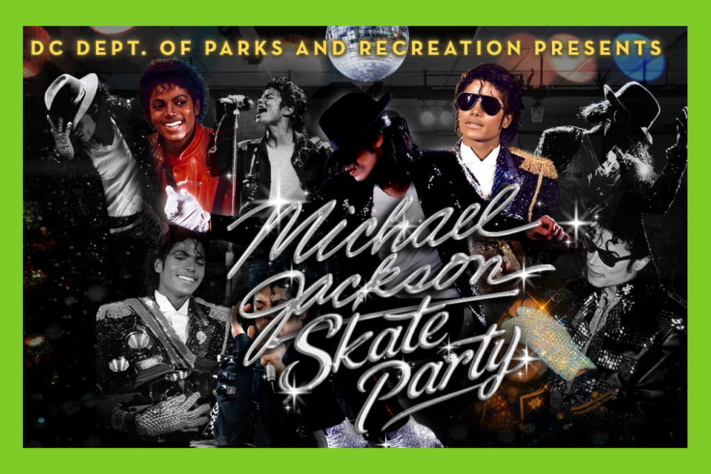 Michael Jackson Skate Party flyer