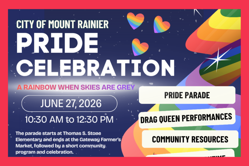City of Mount Rainier Pride Celebration on June 27
