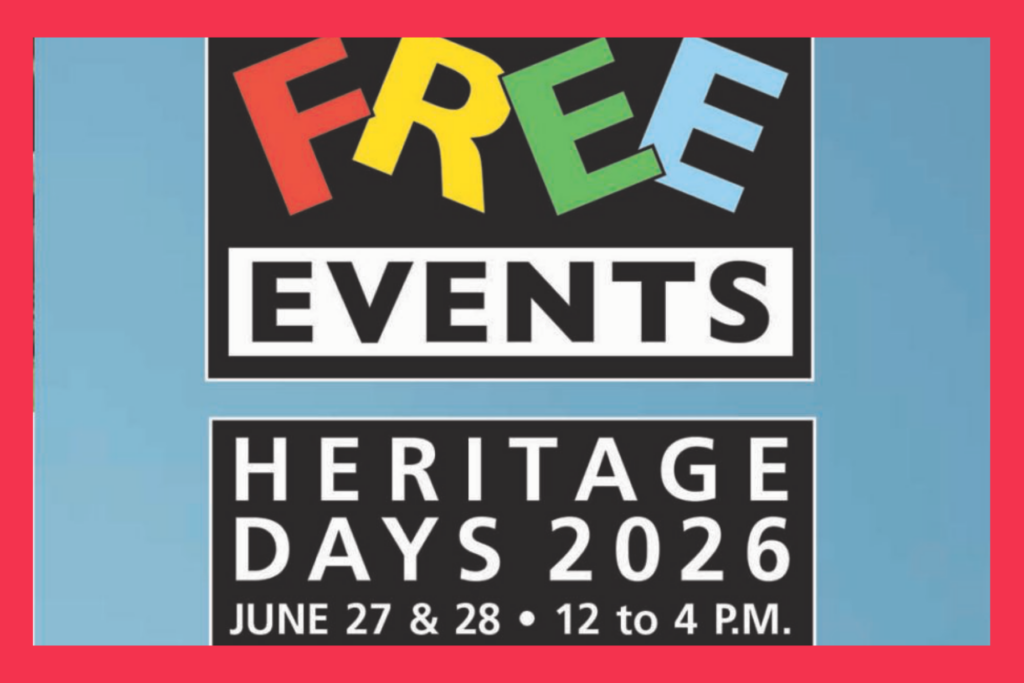 Free events Heritage Days 2026