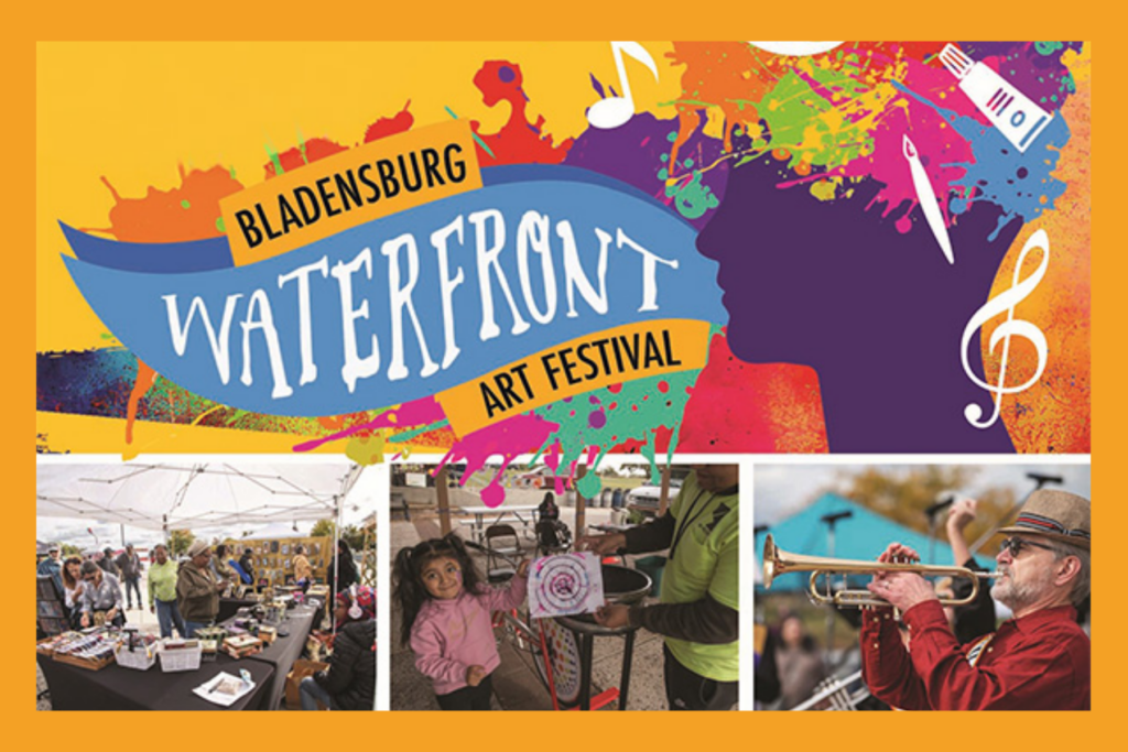 Bladensburg Waterfront Art Festival graphic.