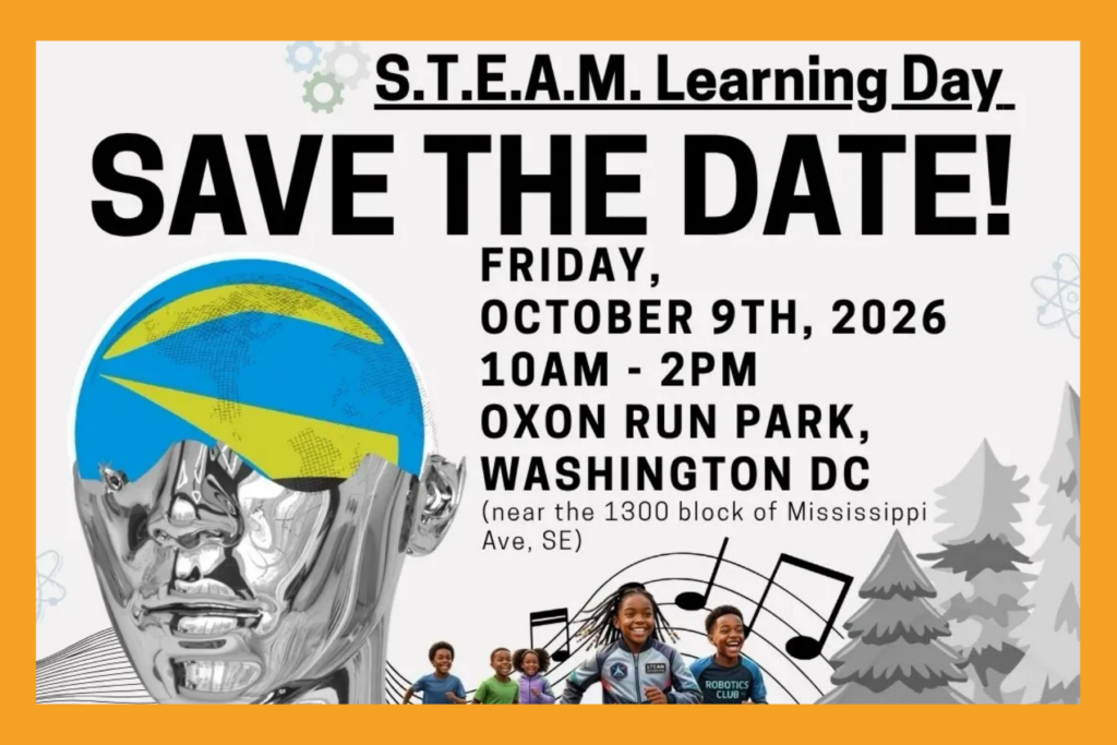 STEAM Learning Day Save the Date on Friday, October 9 at 10:00 am.